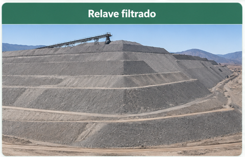 Depósito de relaves filtrados
