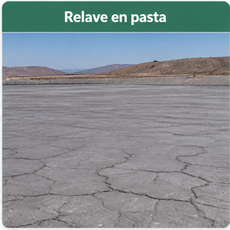 Depósito de relaves en pasta