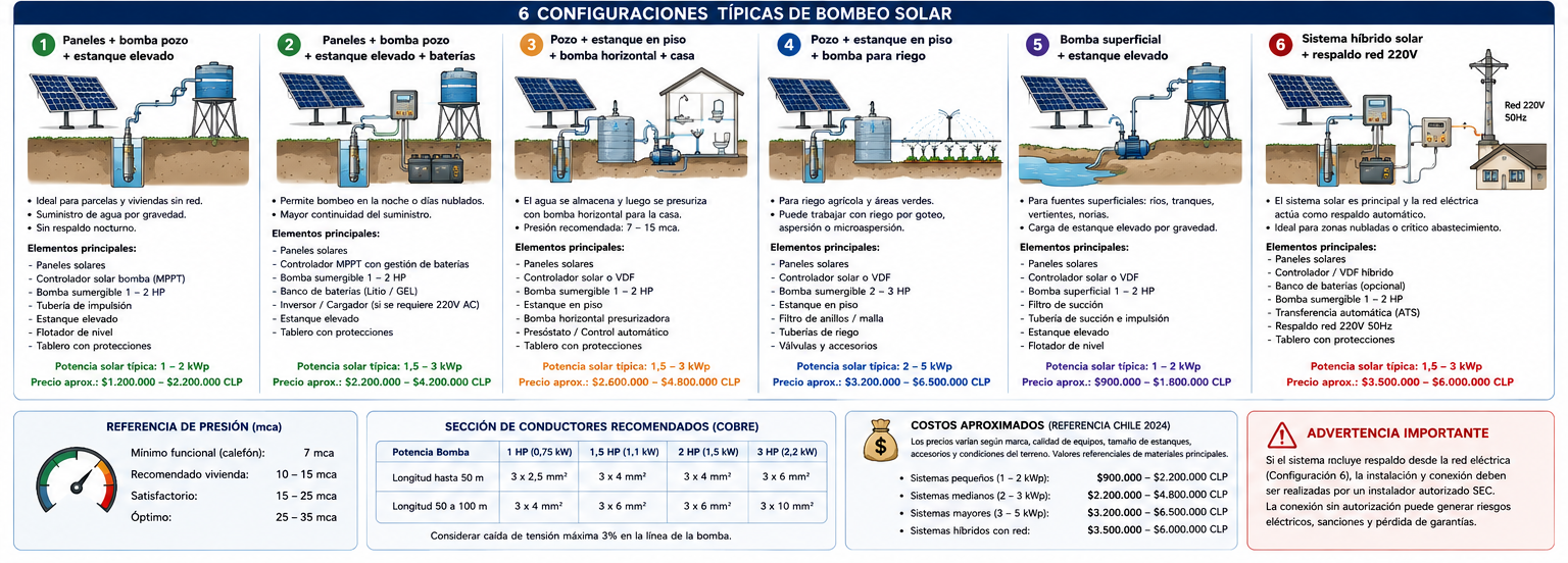 Esquema bombeo solar