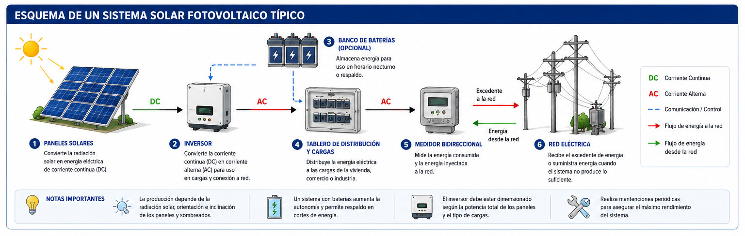 Sistema solar fotovoltaico