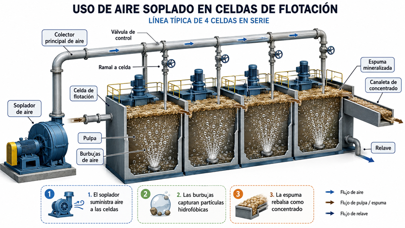 Esquema general de generación y distribución de aire