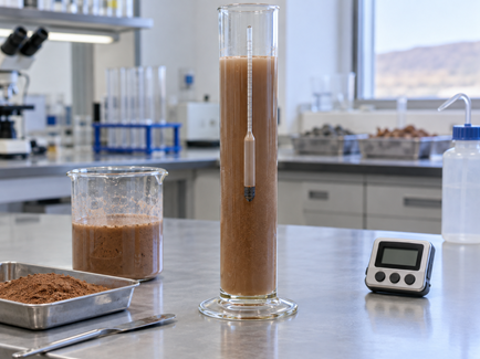 Ensayo de sedimentación con hidrómetro
