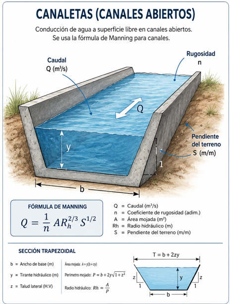 Canal trapezoidal